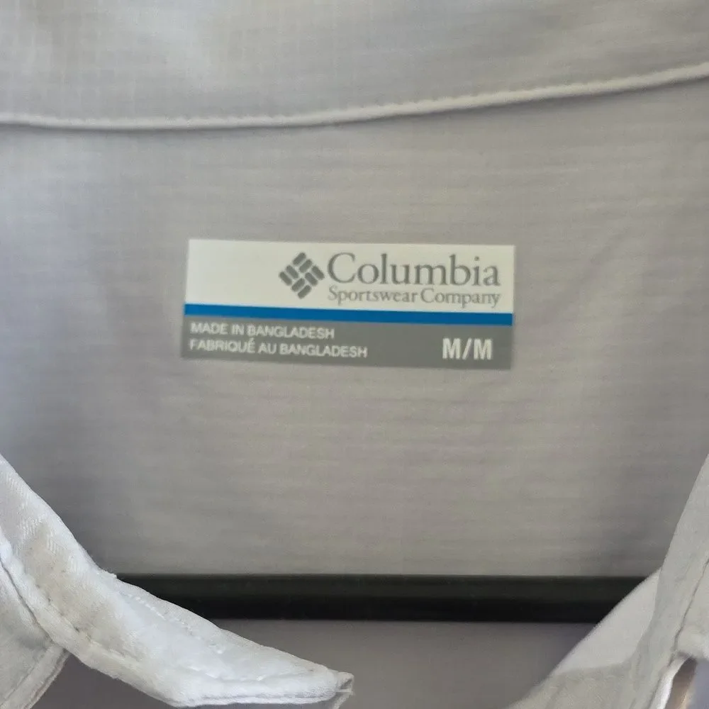 Columbia Kestrel Trail Shirt Light Grey Size M - Picture 8 of 9